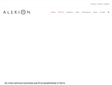 Tablet Screenshot of alerion-lawyers.com